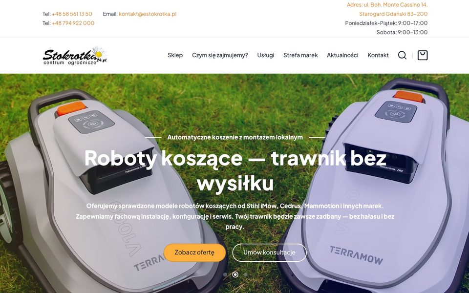 Zrzut ekranu strony stokrotka24.pl